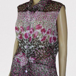 Pretty Robert Kitchen Canada Size Large Button Up